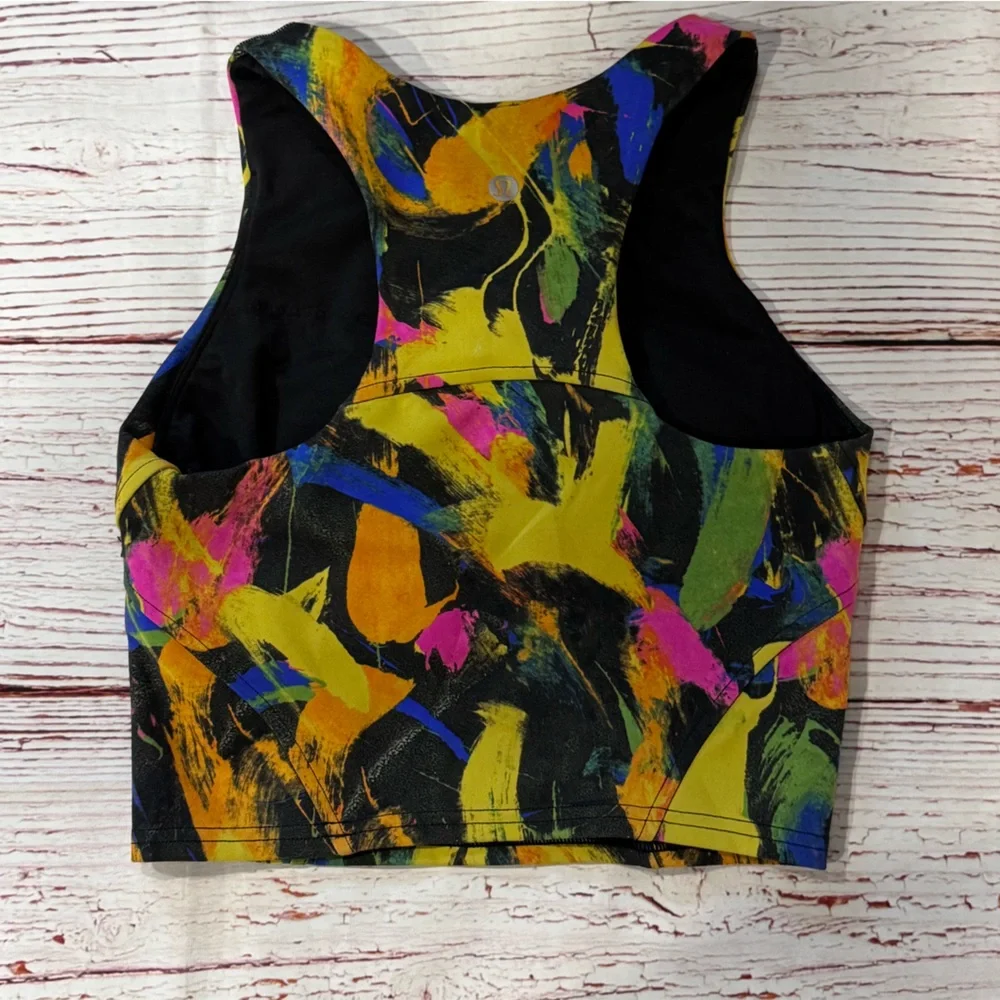Lululemon Invigorate Training Tank Top in Undertone Black Multi Sz 2